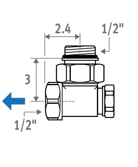 Jaga  - Regelafsluiter 1/2’’ (90°)